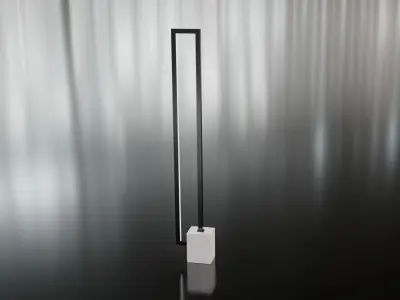 Modern Standing Lamp Low-poly 3D model