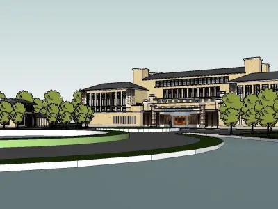 vacation spot-Resort-Fashion Leisure Hotel-0133 3D model