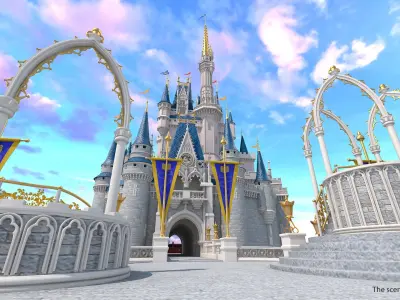  Disneyland Cinderella Castle 