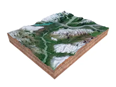 Tatshenshini Alsek Canada 3D model