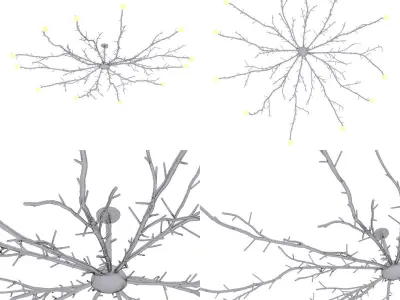 Pieter Adam Twiggy 872 chandelier 3D model