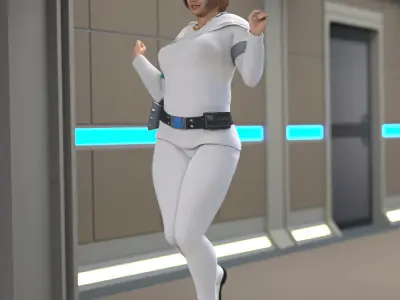 XXV Starfighter Pilot for La Femme 2 for Poser 3D model