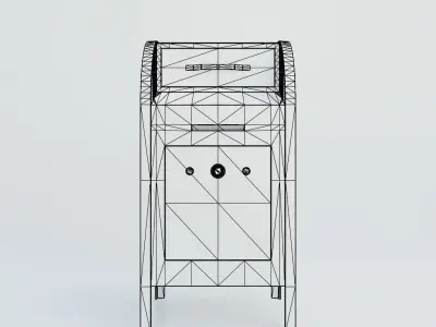 Mail Box Low Poly PBR 3D Model Low-poly 3D model