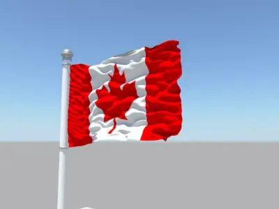 Canada flag 3D model