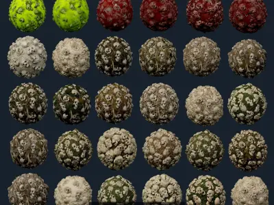 166 Horror Gore Sci-fi Seamless PBR Textures Collection 01 Texture