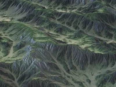 Landscape 86 Low-poly 3D model