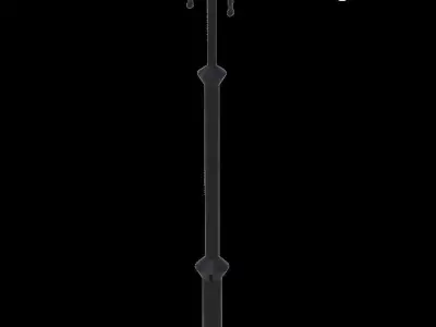 Street light fixture architectural scene lighting for street 3D model