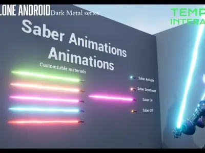 Dark Metal Pack Low-poly 3D model