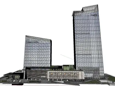 vacation spot-Resort-Fashion Leisure Hotel-096 3D model