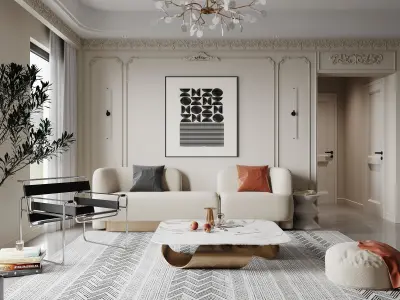 apartment interior scenes    3D model 14
