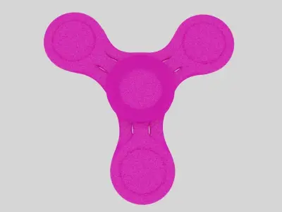 Fidget Spinner Low-poly 3D model