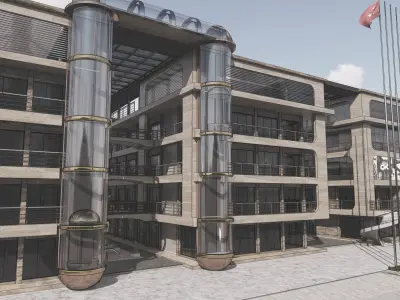 Atrium Shopping Center 3D model