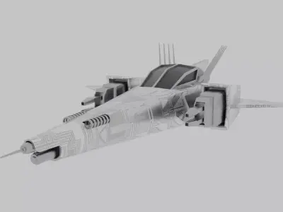BibopJr Spaceship Pack Low-poly 3D model