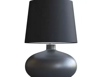 Black Table Lamp 3D model shop