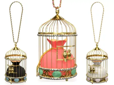 Birdcage Handbag Low-poly 3D model