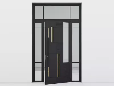 Aluminium door 286 3D model