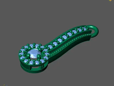 Women Pendants 3DM STL Pendant Renders Details 3D print model 3D print model