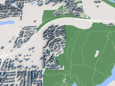 Nanaimo City Canada 3D model