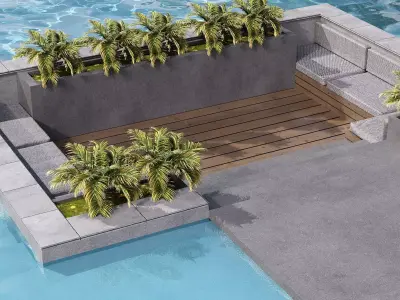 SWIMMING POOL NO111 A 3D model
