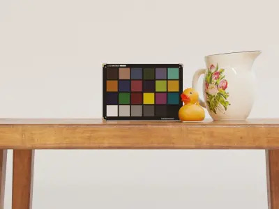 Color Checker Low-poly 3D model