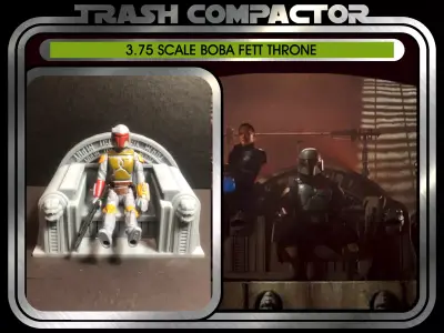 Star Wars Inspired Boba Fetts Jabba Palace Throne 3-75 Scale 3D print model