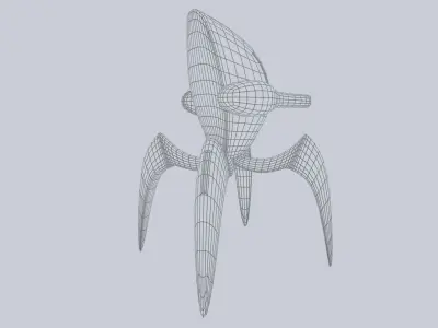 Alien troop Low-poly 3D model buy