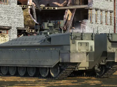  IDF Namer Armored Infantry Carrier Dirty Rigged for Maya 