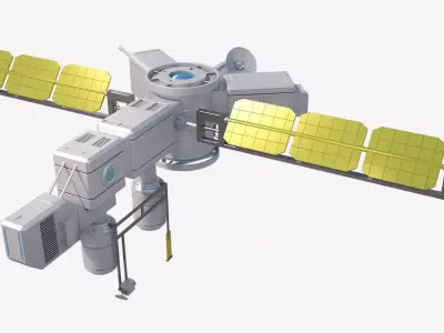 Sci Fi Satellite 3D model