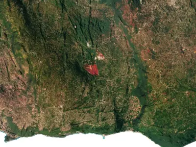 Jamaica Terrain 3D Map 3D model