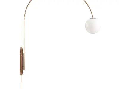 Noemie Arcing Plug-in Wall Sconce 3D model