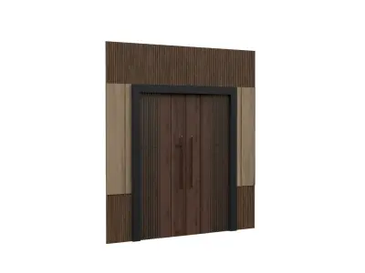 Interior Door Design 3D Model Low-poly 3D model