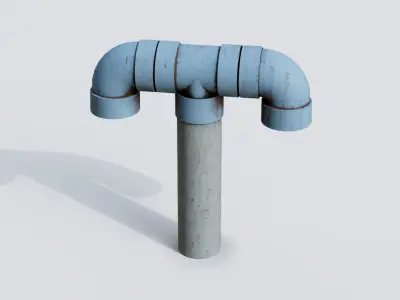 Roof Vent 28 Low-poly 3D model