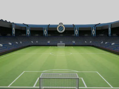 Club Brugge Football Stadium Low-poly 3D model
