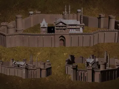 Build - Castle Walls Series Cinder Bastion N1 3D model