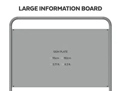 Information Boards and Tee signs 3D model