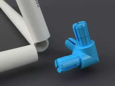 Russian Pyramid PVC Corner Joints 3D print model