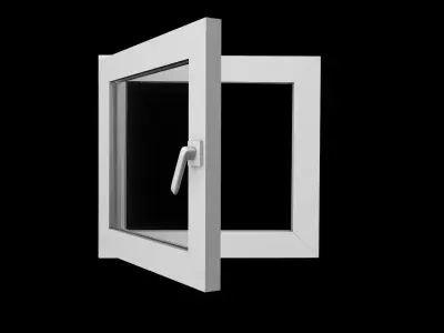 Rigged WC Toilet Window Free low-poly 3D model