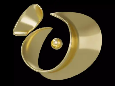 Abstract Shape v38 001 Low-poly 3D model