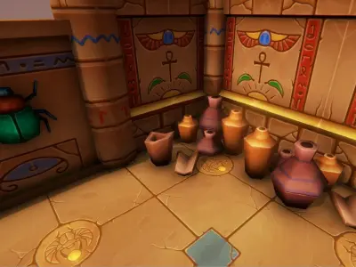 Medieval Tomb - Egypt Low-poly 3D model