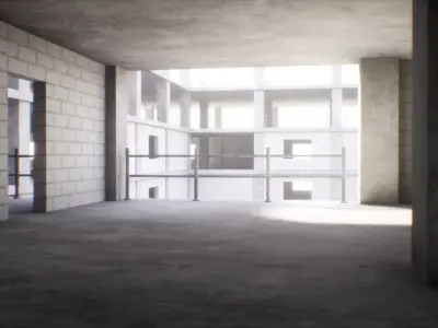 Construction Site Low-poly 3D model