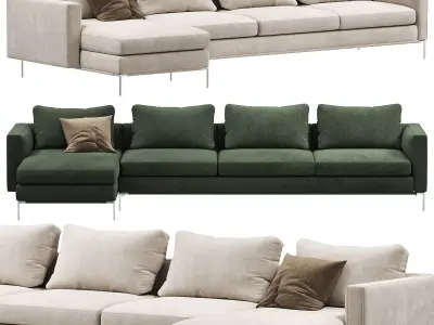 Icon Sofa by Flou 3D model