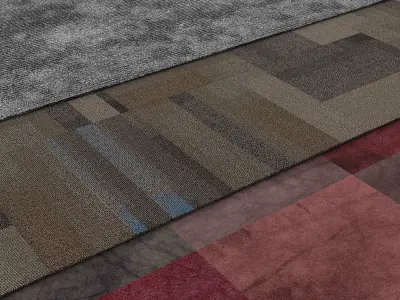 Natural Carpet Set 01 3D model