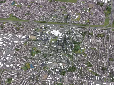 Mississauga Low-poly 3D model