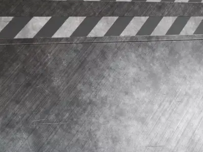 Scratched Metal Hazard Stripes Texture