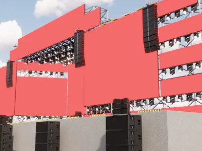 Main Festival Stage 3D model