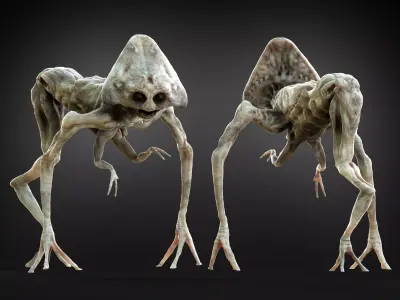 Alien from War of the Worlds Low-poly 3D model