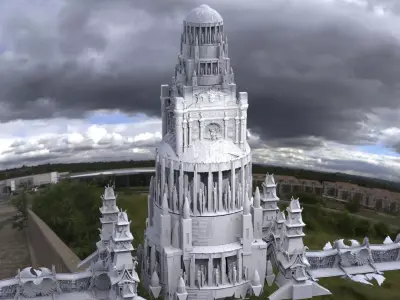 Strong Empires Throne Towers  3D model