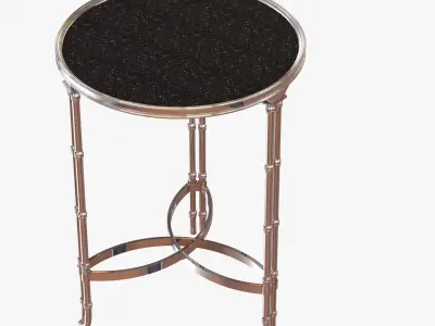 Double Bamboo Leg Side Table by Global Views 3D model