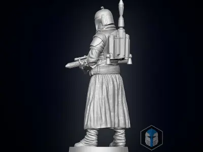 Boba Fett Figurine - Pose 1 3D print model