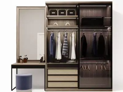 wardrobe dressing room 3D model